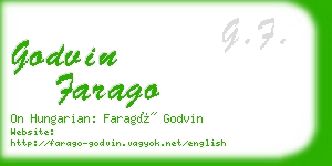 godvin farago business card